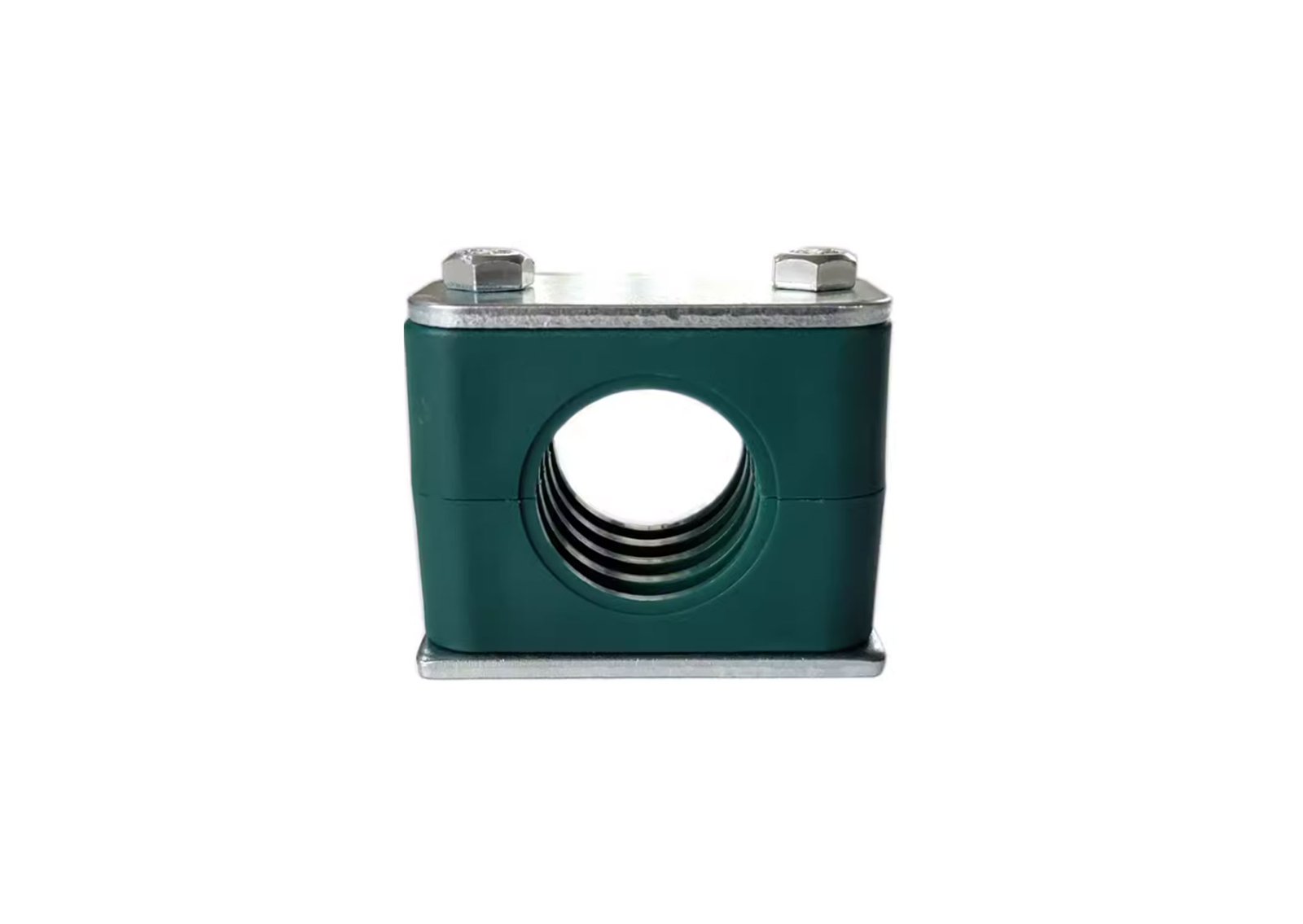 Plastic pipe clamp